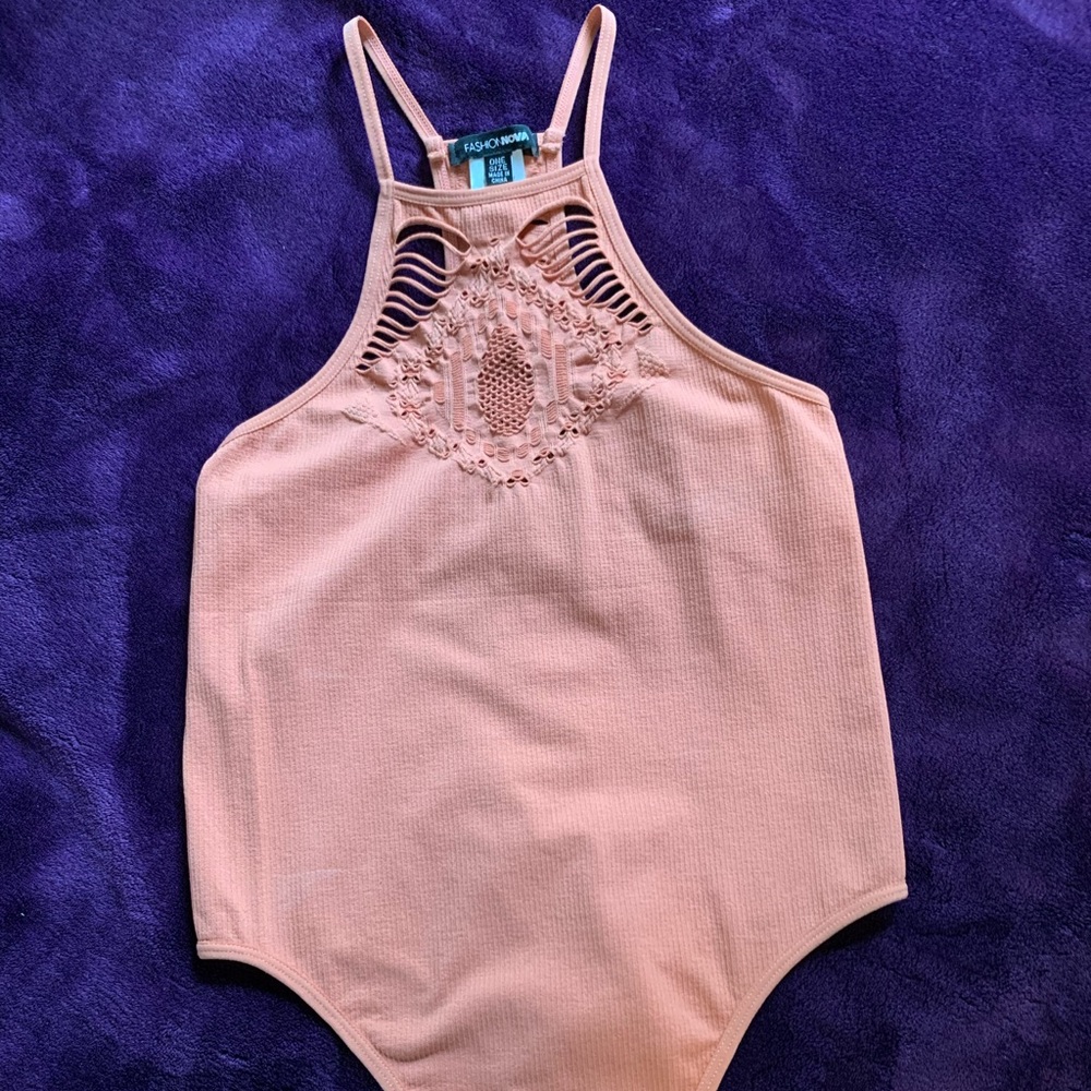 Stylish Distressed Cut Outs Bodysuit